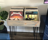 Rustic Vinyl Record Storage and Display Stand