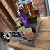Smoked Cocktail Bottle Display Bar Shelf