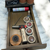 Smoked Cocktail Bottle Display Bar Shelf