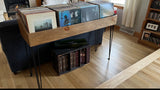 Rustic Vinyl Record Storage and Display Stand