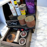 Smoked Cocktail Bottle Display Bar Shelf