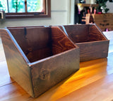 Rustic Vinyl Record Storage Crate, 12” Shelf Depth