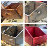 Rustic Vinyl Record Storage and Display Stand