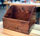 Rustic Vinyl Record Storage Crate, 12” Shelf Depth