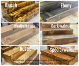 Rustic Wood Step Shelves / Tiered Display Shelves