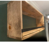 Reclaimed Wood Open Liquor Cabinet