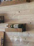 Wine Bottle and Glass Shelf