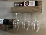 Wine Bottle and Glass Shelf