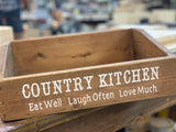 Reclaimed Wood Kitchen Counter / Coffee Bar Box