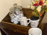 Reclaimed Wood Kitchen Counter / Coffee Bar Box