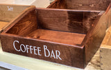 Reclaimed Wood Kitchen Counter / Coffee Bar Box