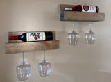 Wine Bottle and Glass Shelf