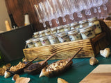 Rustic Wood Step Shelves / Tiered Display Shelves