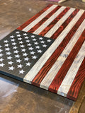 American Flag Concealed Liquor Cabinet
