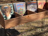 Rustic Vinyl Record Storage and Display Stand
