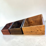 Reclaimed Wood Vinyl Record Storage Box