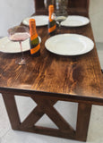 Rustic Murphy Dining Table / Murphy Benches