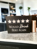 Funny Wood Bar Signs | Home Bar Decor | Wine Gift | Whiskey Gift