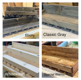 Edged Bar Shelf 8” Deep w/ Wine Glass Rack