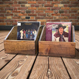 Reclaimed Wood Vinyl Record Storage Box