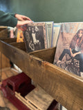 Rustic Vinyl Record Storage and Display Stand