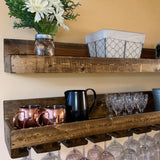 Edged Bar Shelf 8” Deep