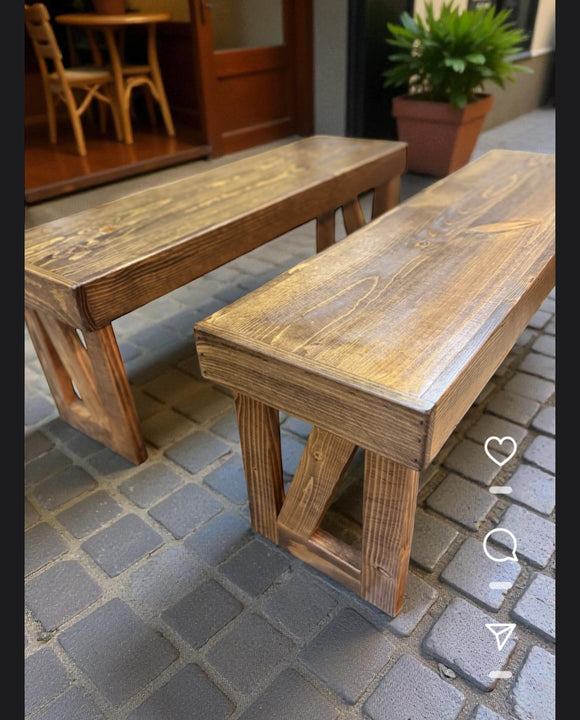 Foldable Reclaimed Wood Bench