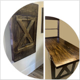 Rustic Murphy Dining Table / Murphy Benches
