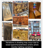 Handcrafted Reclaimed Wood Dartboard Cabinet – 27.5” x 27.5”