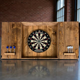 Handcrafted Reclaimed Wood Dartboard Cabinet – 27.5” x 27.5”