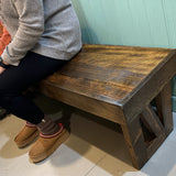 Foldable Reclaimed Wood Bench