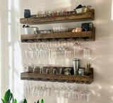 Edged Bar Shelf 8” Deep