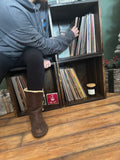 Rustic Vinyl Record Storage Cube | Stackable LP Record Shelf