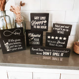 Funny Wood Bar Signs | Home Bar Decor | Wine Gift | Whiskey Gift
