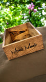 Reclaimed Wood Vinyl Record Storage Box