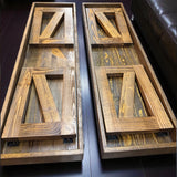 Foldable Reclaimed Wood Bench