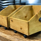 Reclaimed Wood Vinyl Record Storage Box
