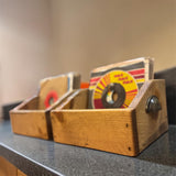 Reclaimed Wood 7” Vinyl Record Mini Storage Box