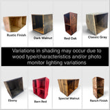 Rustic Vinyl Record Storage Cube | Stackable LP Record Shelf