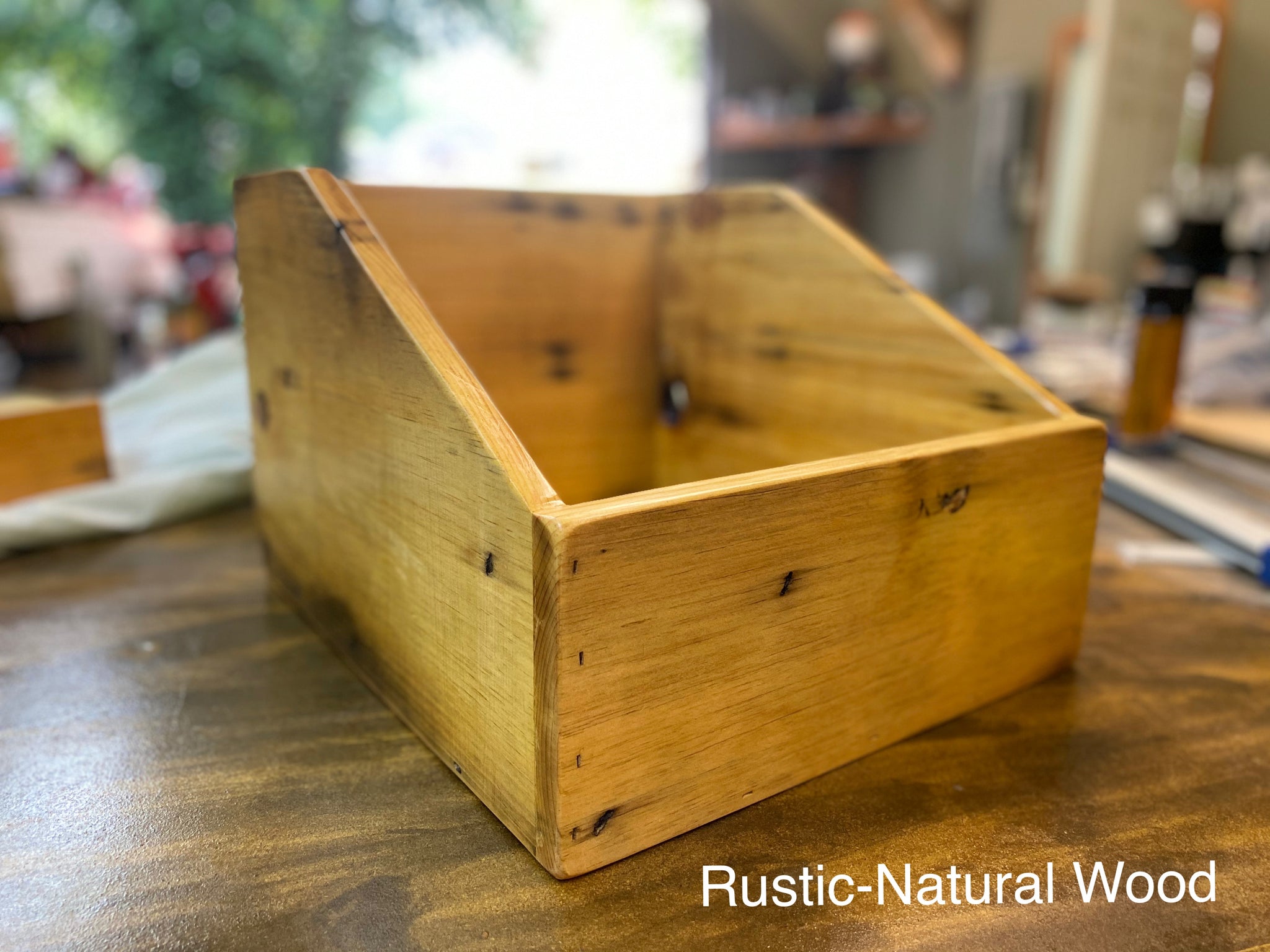 Reclaimed Wood Vinyl Record Storage Box – Rustic Ranch Creations