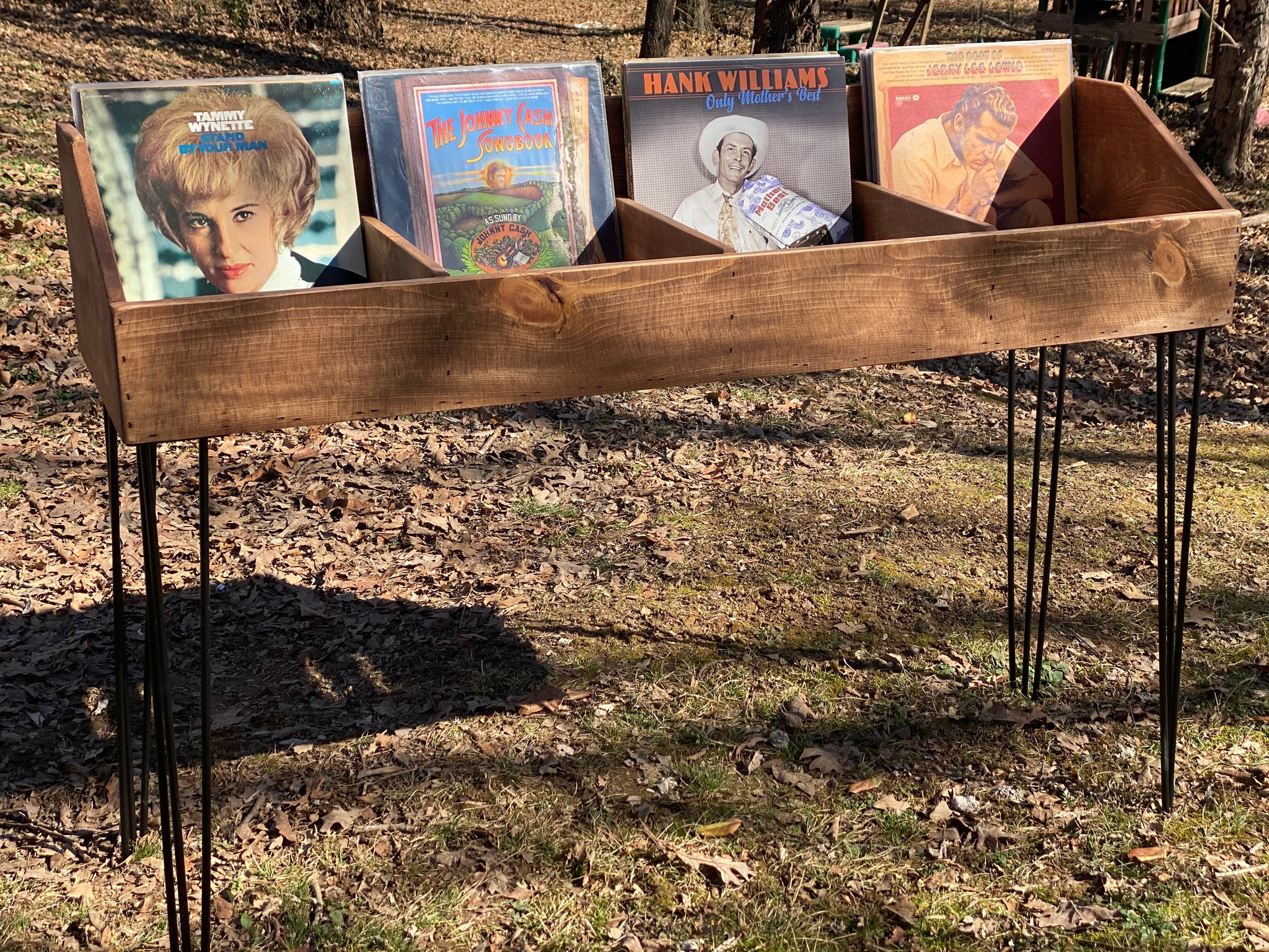 Rustic Vinyl Record Storage and Display Stand – Rustic Ranch Creations