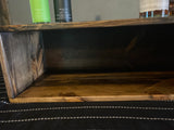 Reclaimed Wood Bar Back Liquor and Glass Cabinet