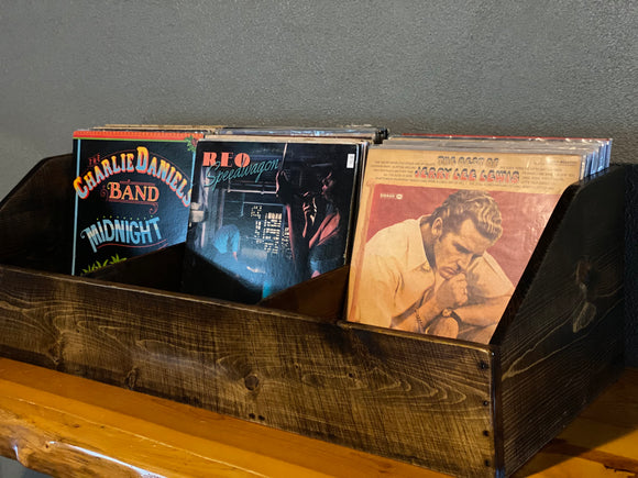 Multiple Bay Record Storage and Display Crate