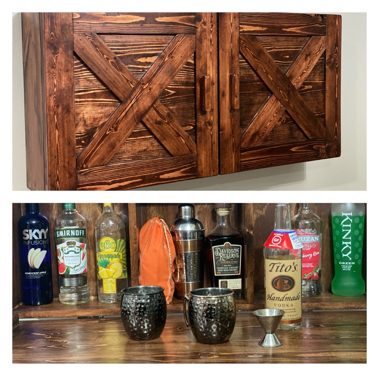 Reclaimed Wood Murphy Bar – Rustic Ranch Creations